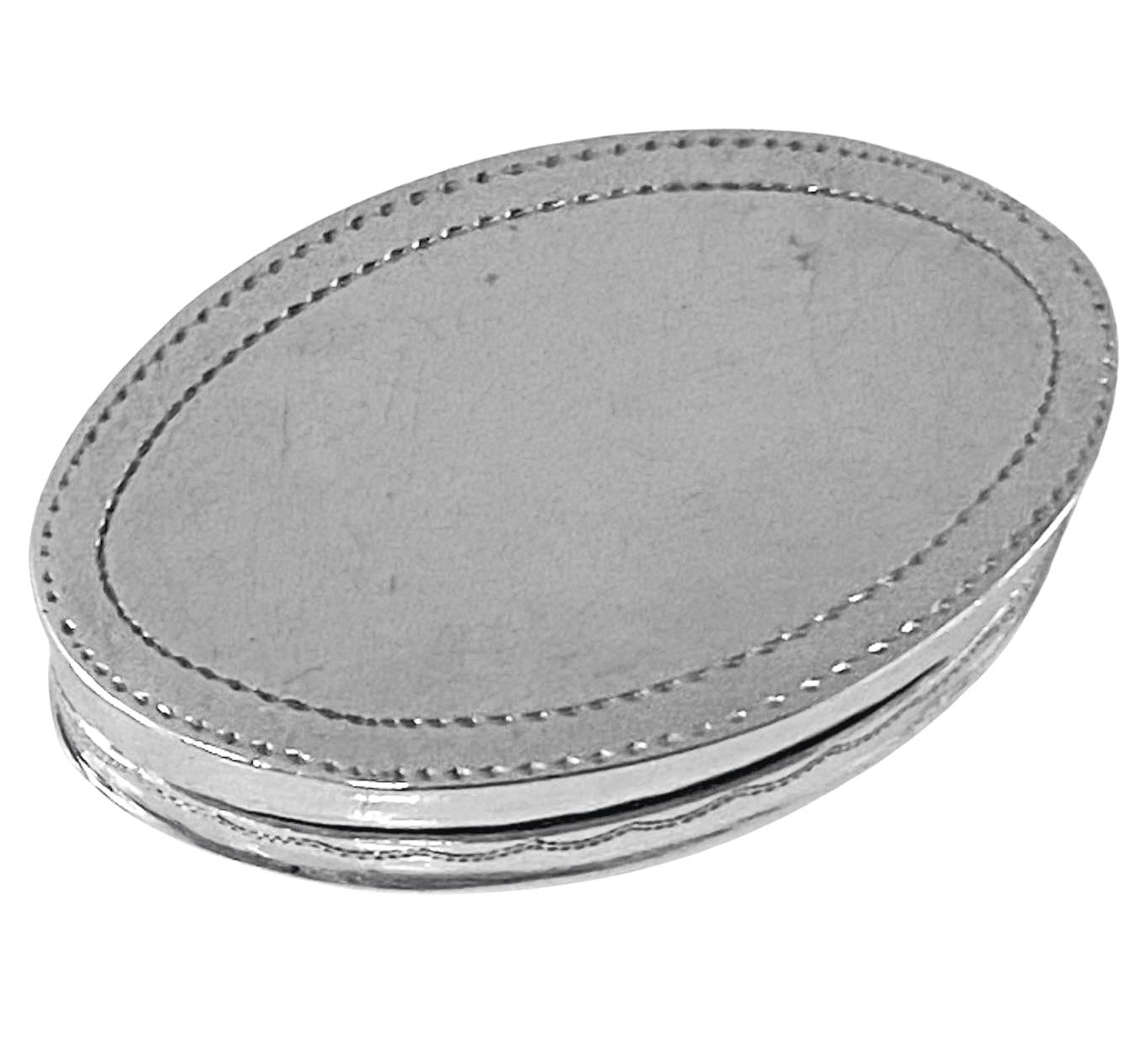 Georgian Silver patch or pill Box Birmingham 1801 Joseph Taylor For Sale 4