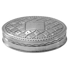 Georgian Silver patch or pill Box Birmingham 1801 Joseph Taylor