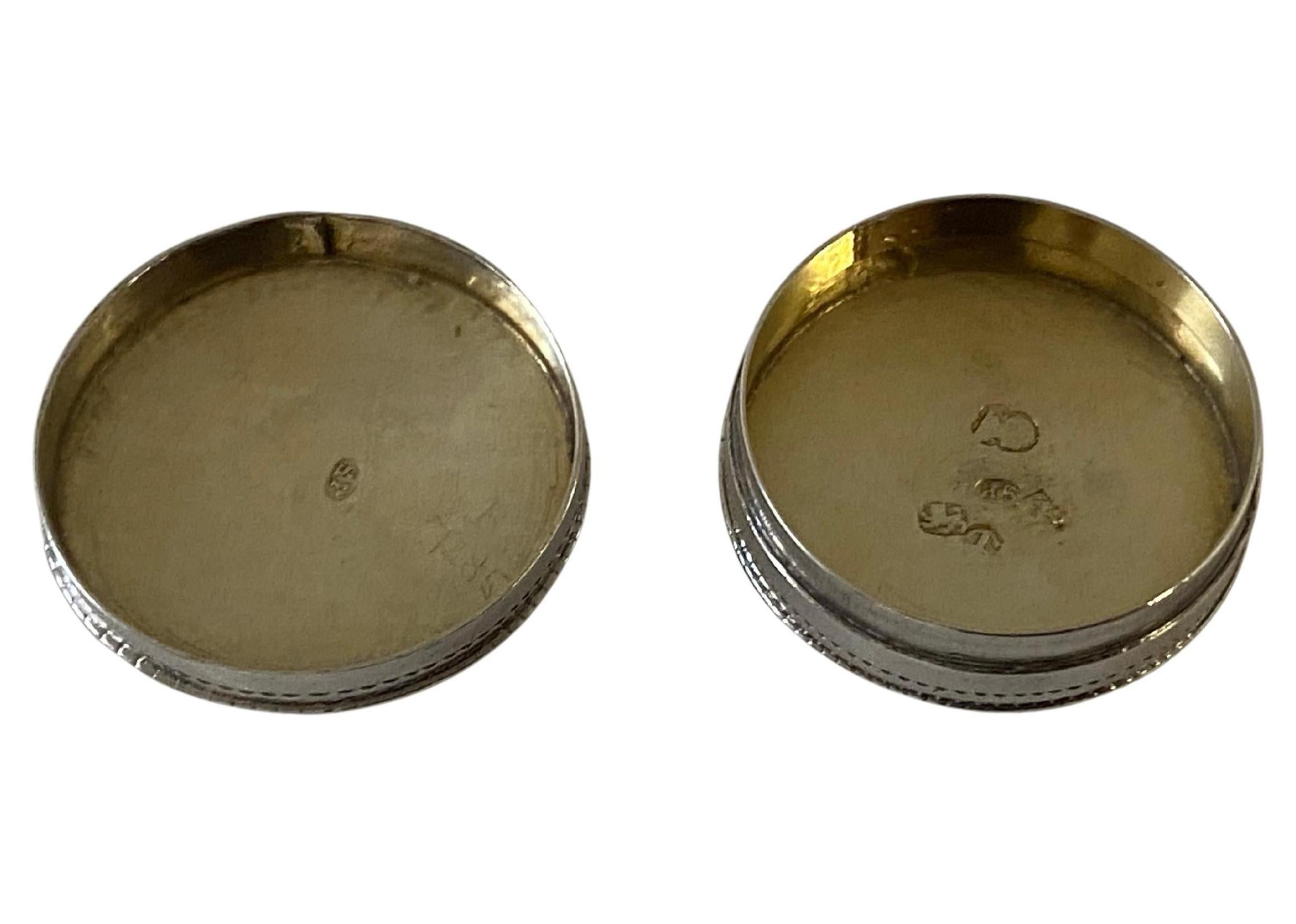 Early 19th Century Georgian Silver patch or pill Box Birmingham 1803 Samuel Pemberton For Sale