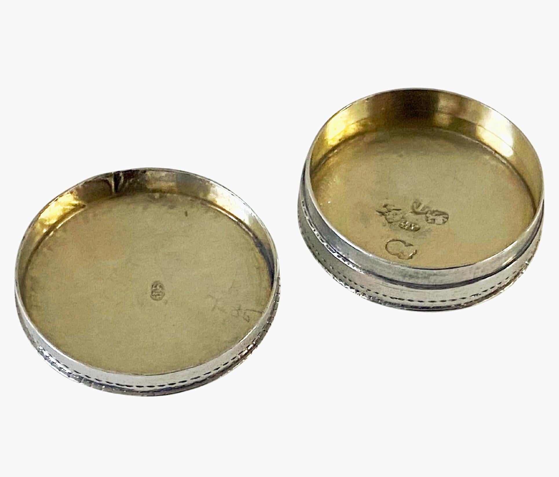 Georgian Silver patch or pill Box Birmingham 1803 Samuel Pemberton For Sale 1