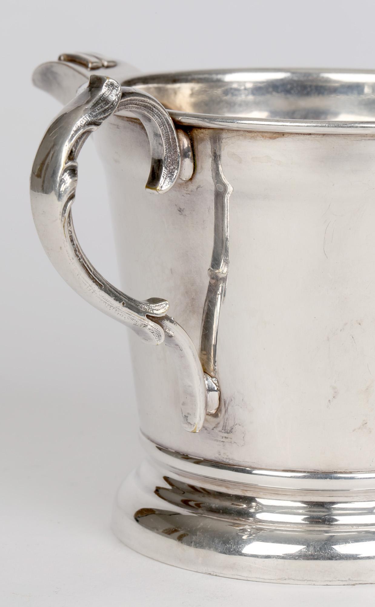 Georgian Silver Plated Rare Twin Handled Gravy Separator  For Sale 6