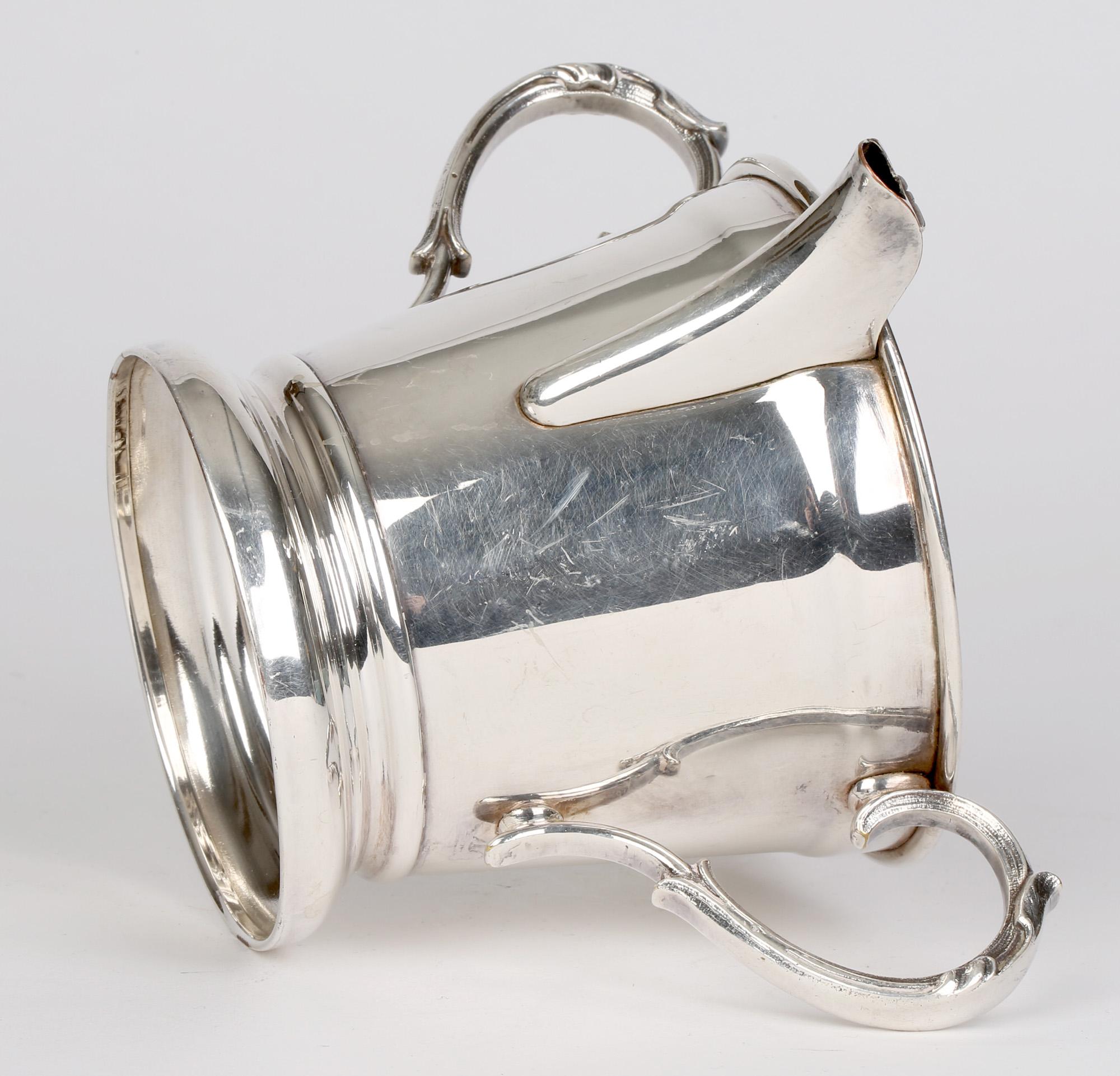 Georgian Silver Plated Rare Twin Handled Gravy Separator  For Sale 1