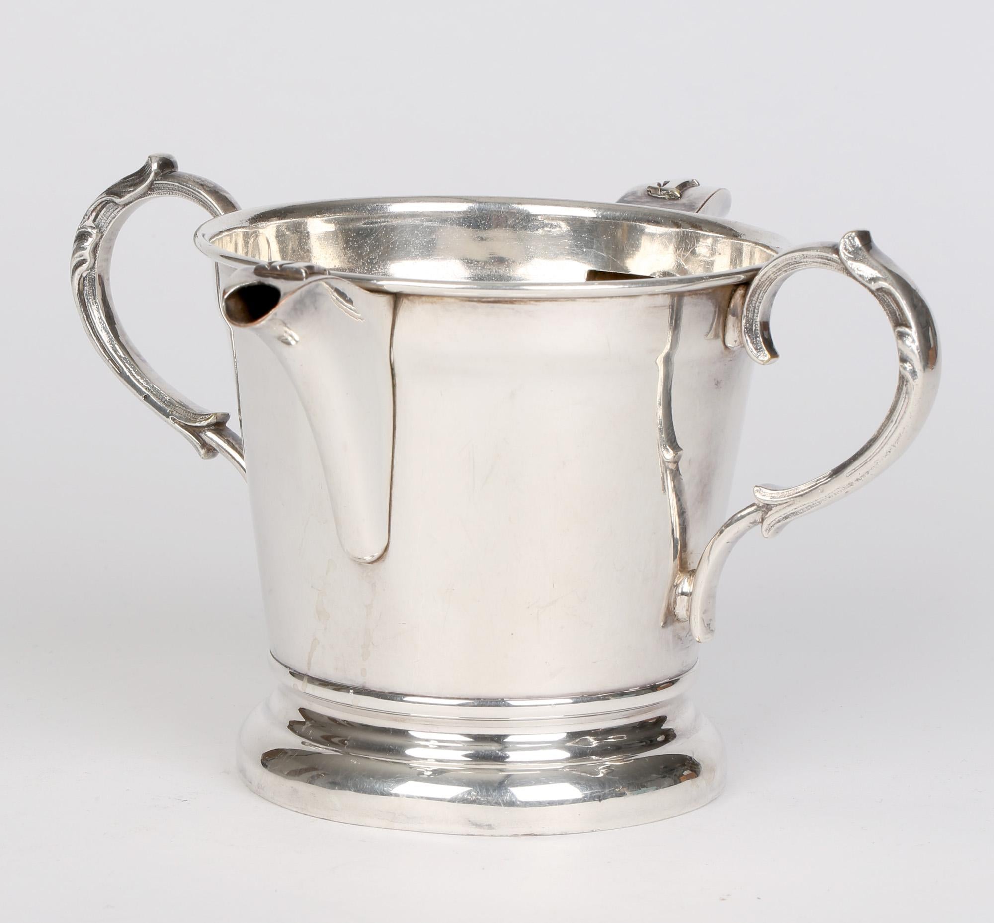 Georgian Silver Plated Rare Twin Handled Gravy Separator  For Sale 2