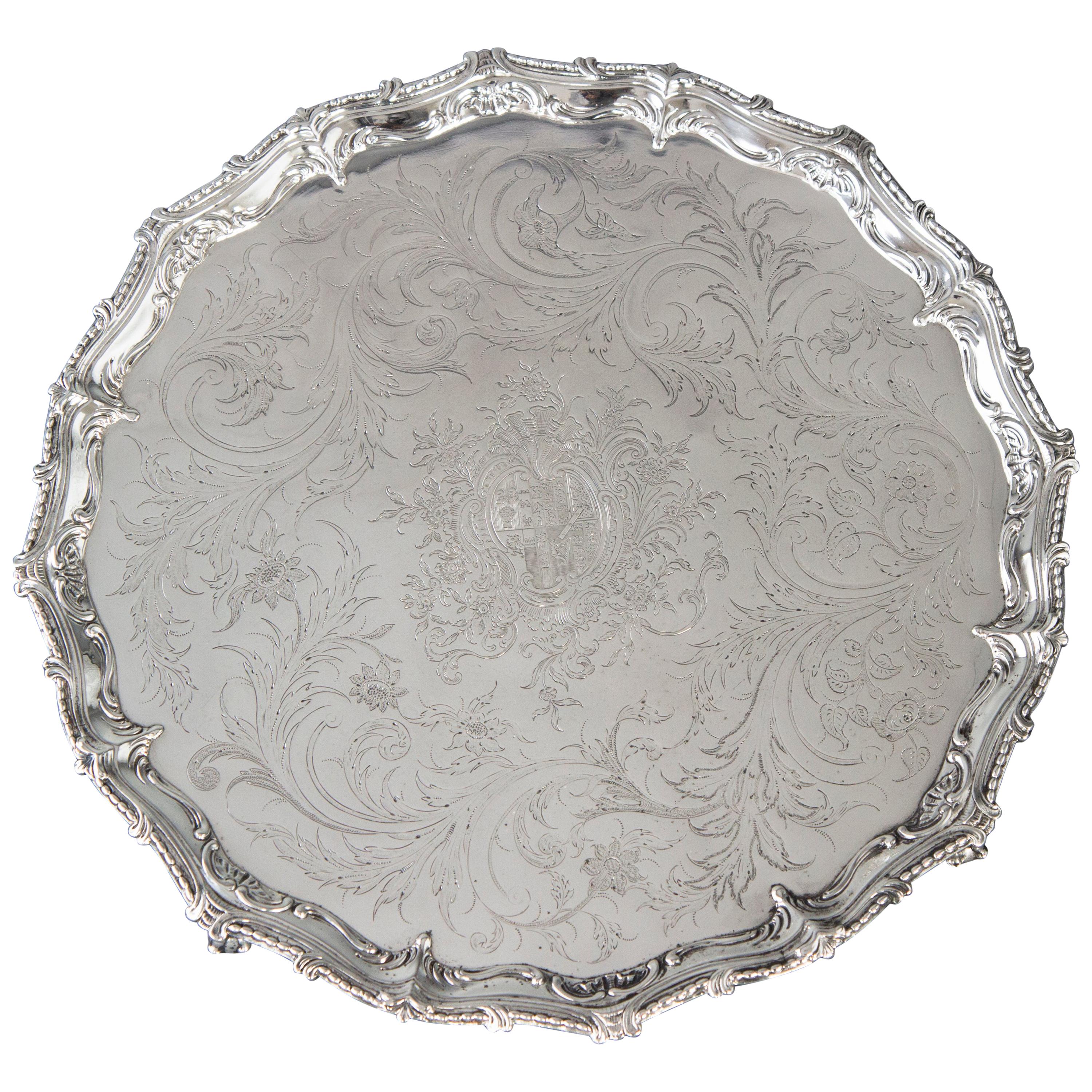 Georgian Silver Salver by Richard Rugg, London, 1768