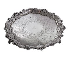 Georgian Silver Salver London 1827 William Brown