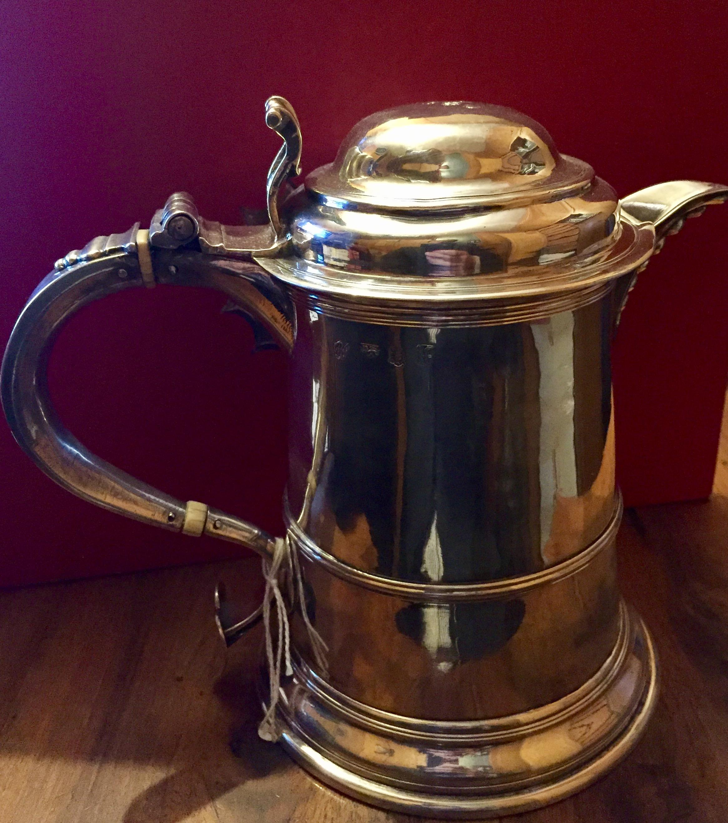 George II Georgian Silver Tankard For Sale