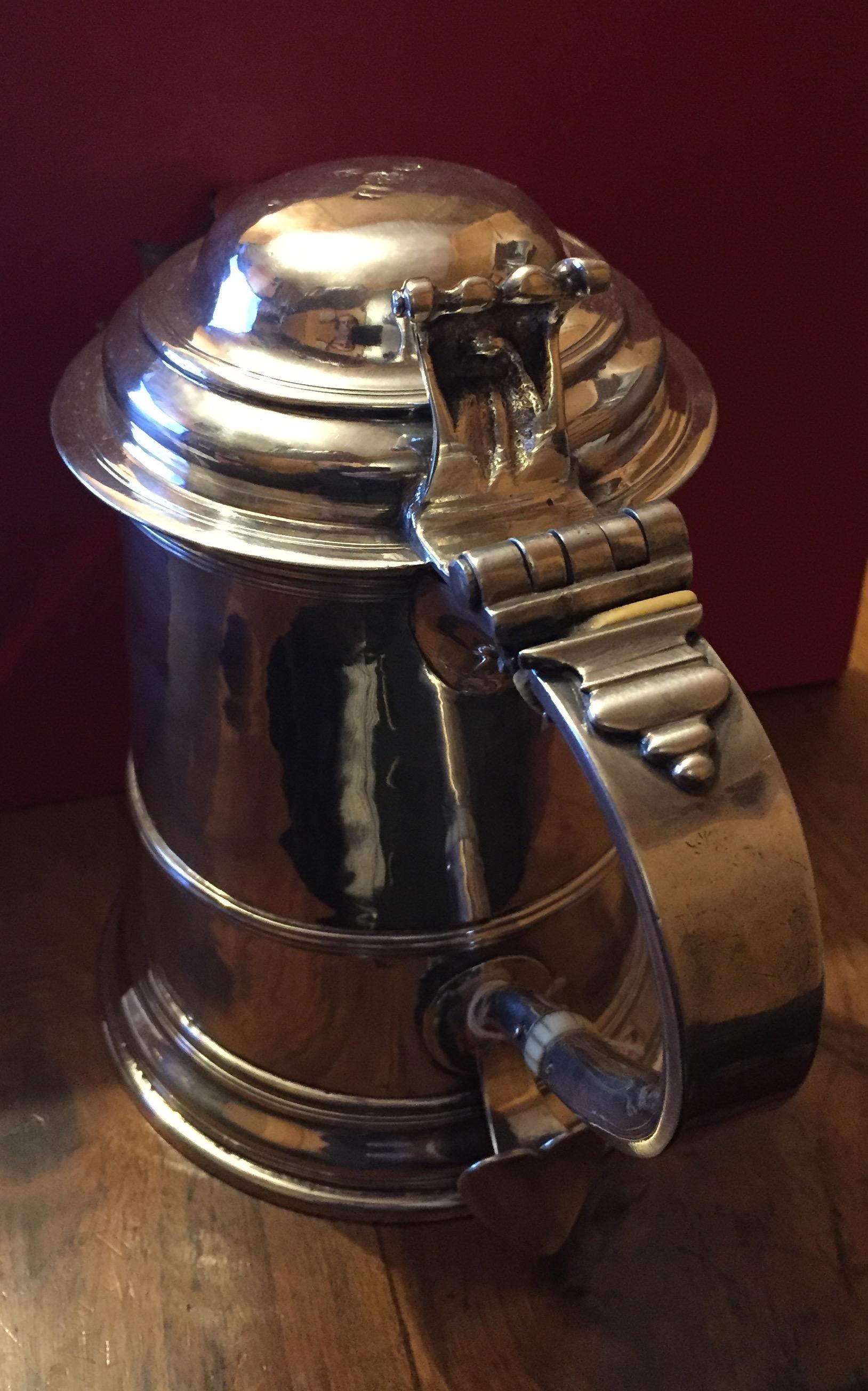 Georgian Silver Tankard In Good Condition For Sale In Palermo, IT