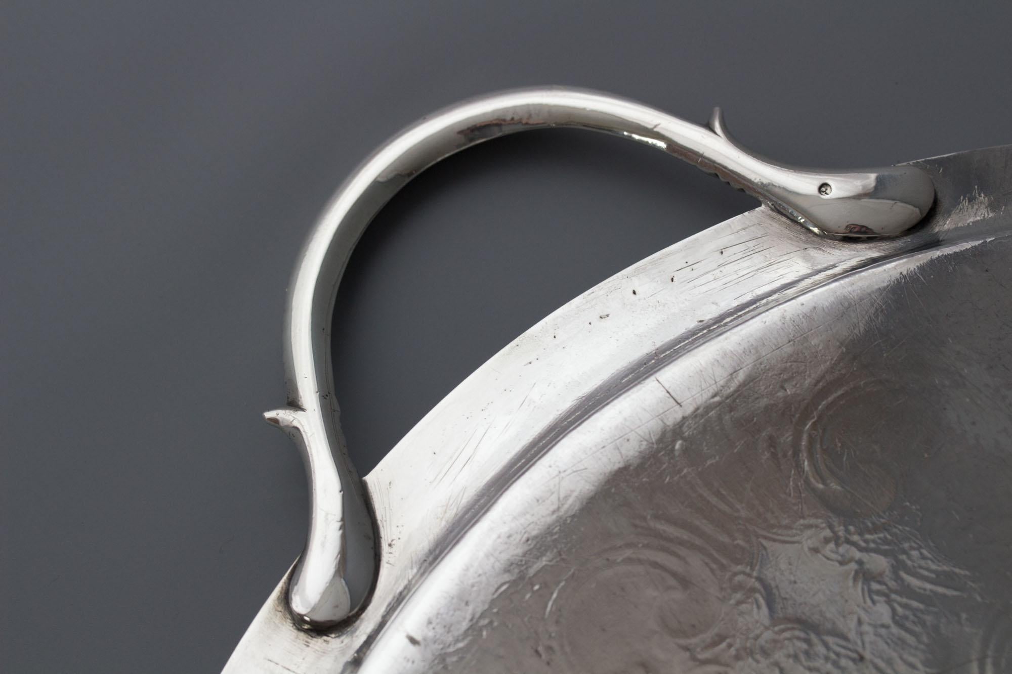 Georgian Silver Tea/Drinks Tray, London 1806 William Bennett 4