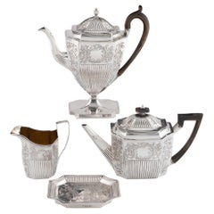 Georgian Silver Tea Set London 1799 John Robins