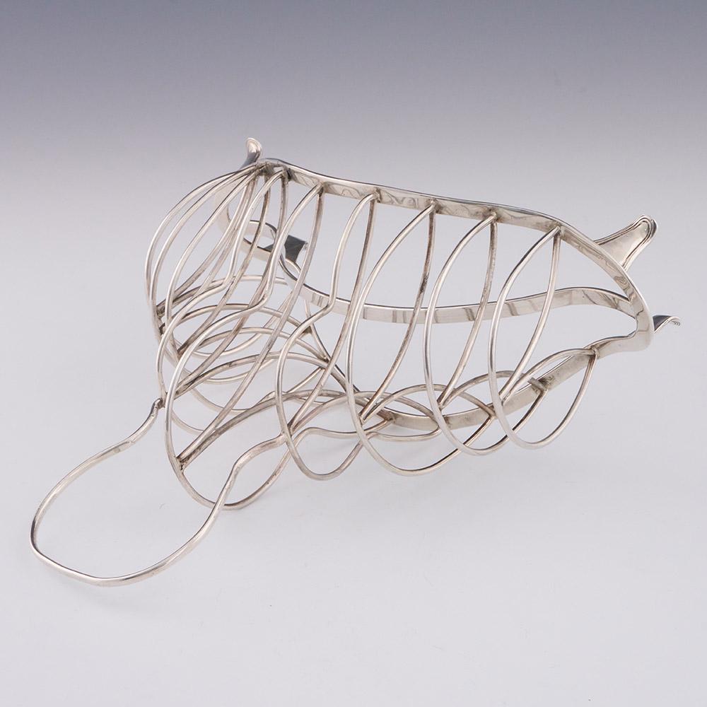 English Georgian Silver Toast Rack Sheffield 1800 For Sale
