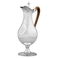 Jarra de vino georgiana de plata de Hester Bateman