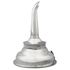 Georgian Silver Wine Funnel by Hester Bateman