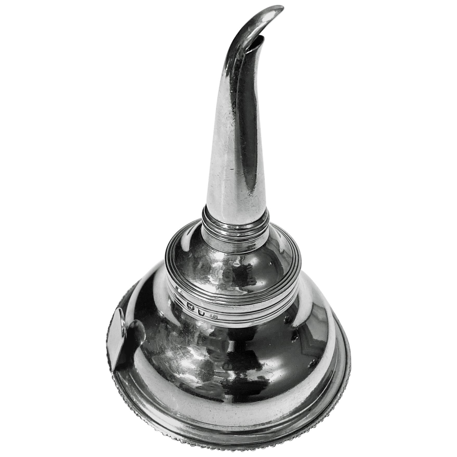 Georgian Silver Wine Funnel, London 1807 Thomas Wallis 11