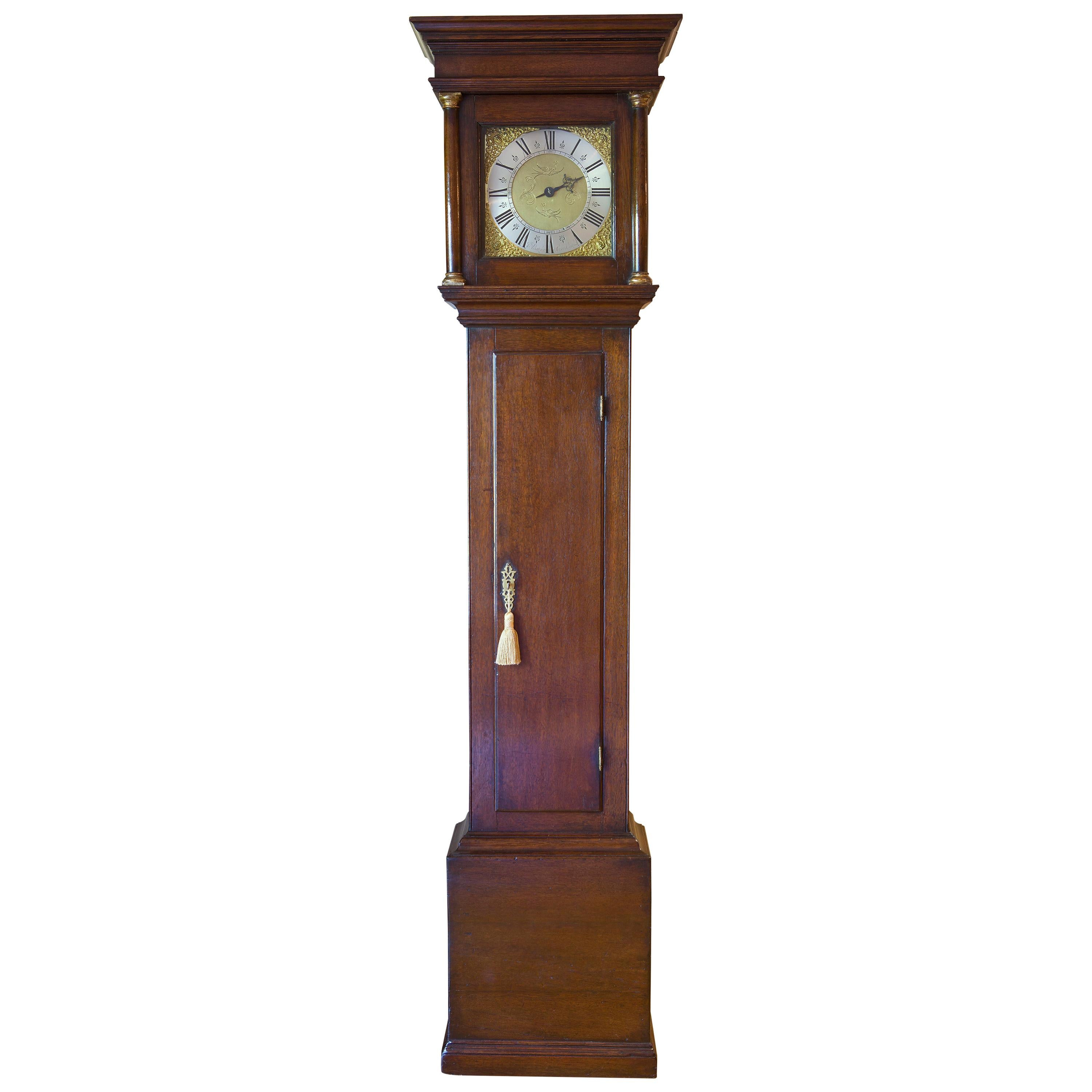 Georgian Single Handed Longcase Clock by John Baker, Sevenoaks For Sale