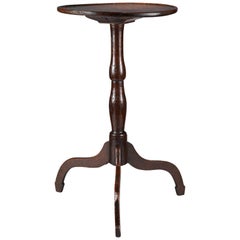 Georgian Single Plank Dish Top Tripod Wine Table