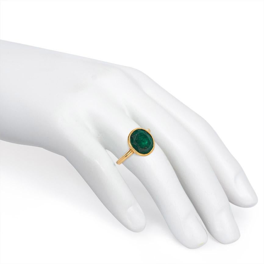 single stone emerald ring