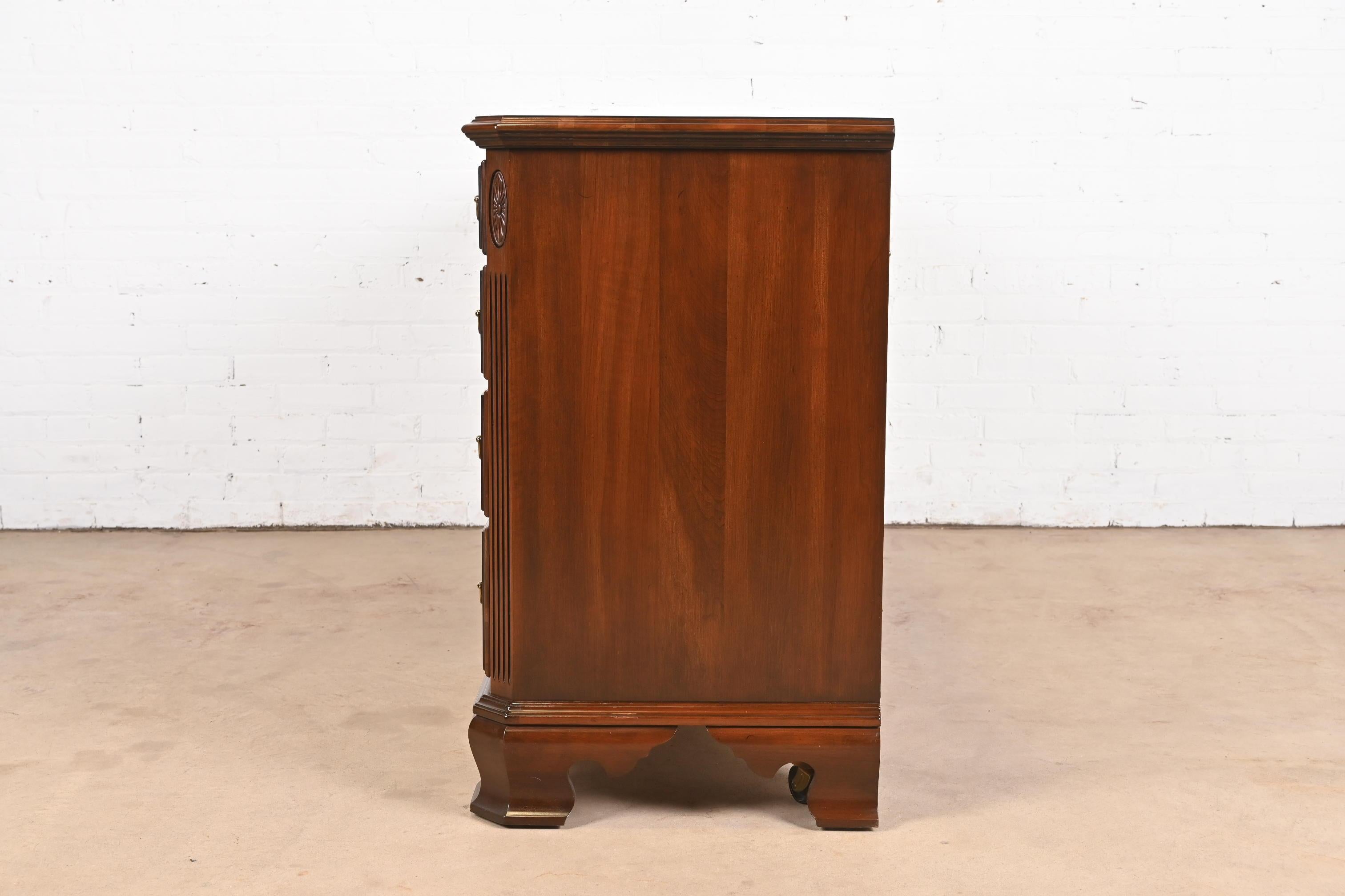 Georgian Solid Cherry Wood Dresser or Credenza For Sale 11