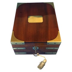 Georgian Solid Mahogany Miniature Campaign Box