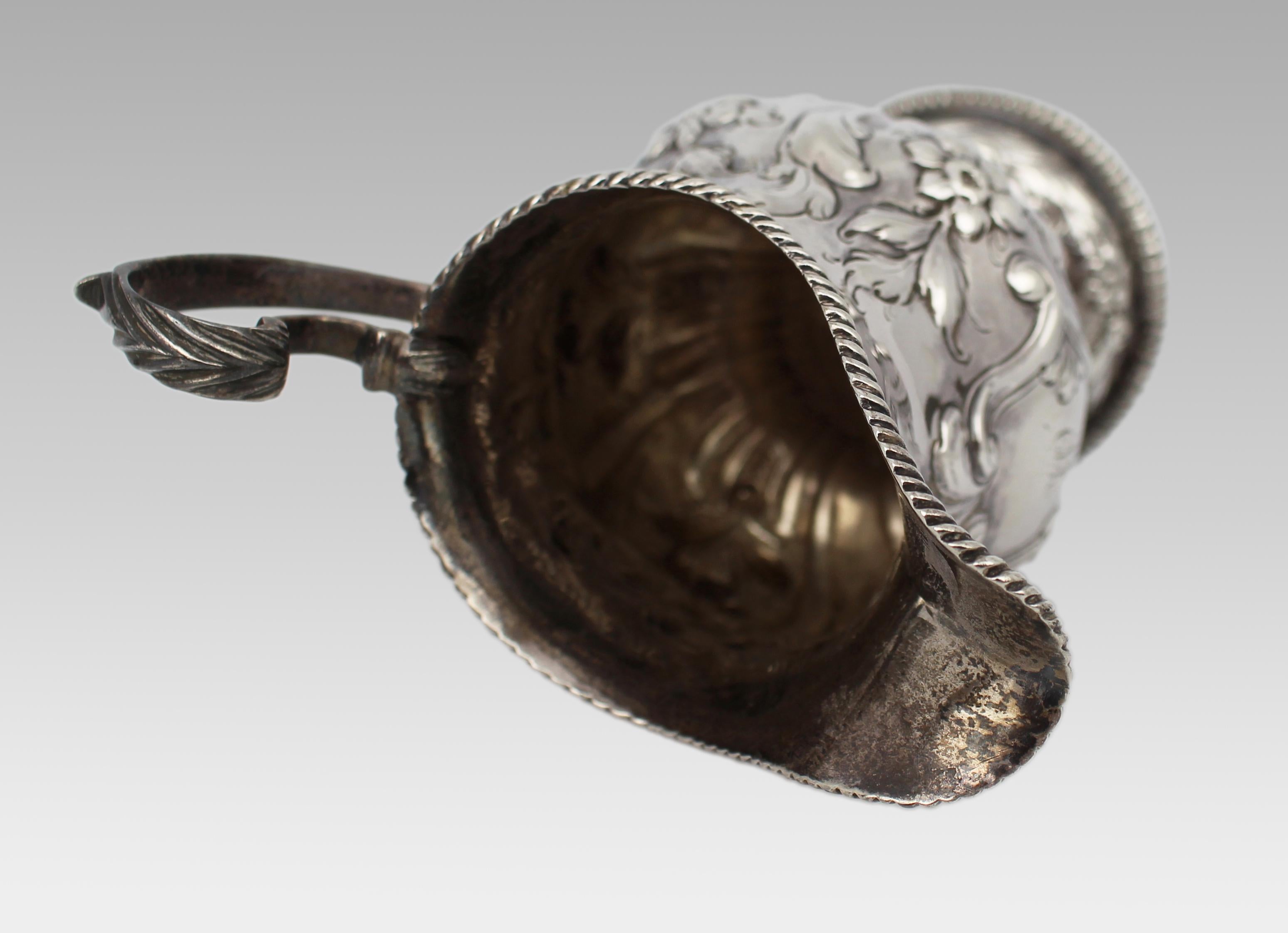 Georgian Solid Silver Cream Ewer – London 1759 For Sale 5