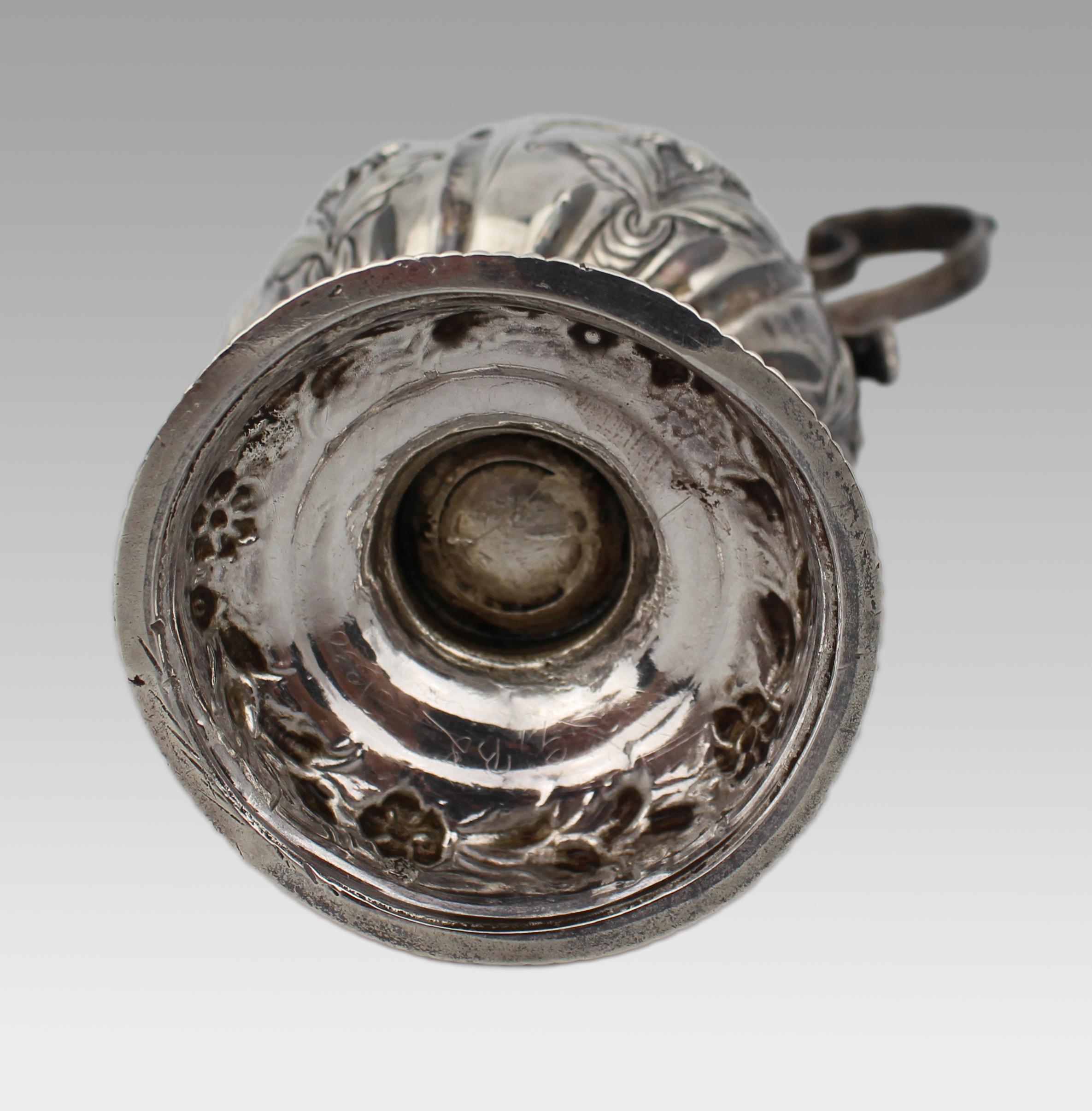 Georgian Solid Silver Cream Ewer – London 1759 For Sale 7