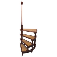 Vintage Georgian Spiral Library steps 1950s England