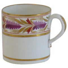 Boîte à café géorgienne Spode Porcelaine décorée à la main et marquée SPODE, vers 1810