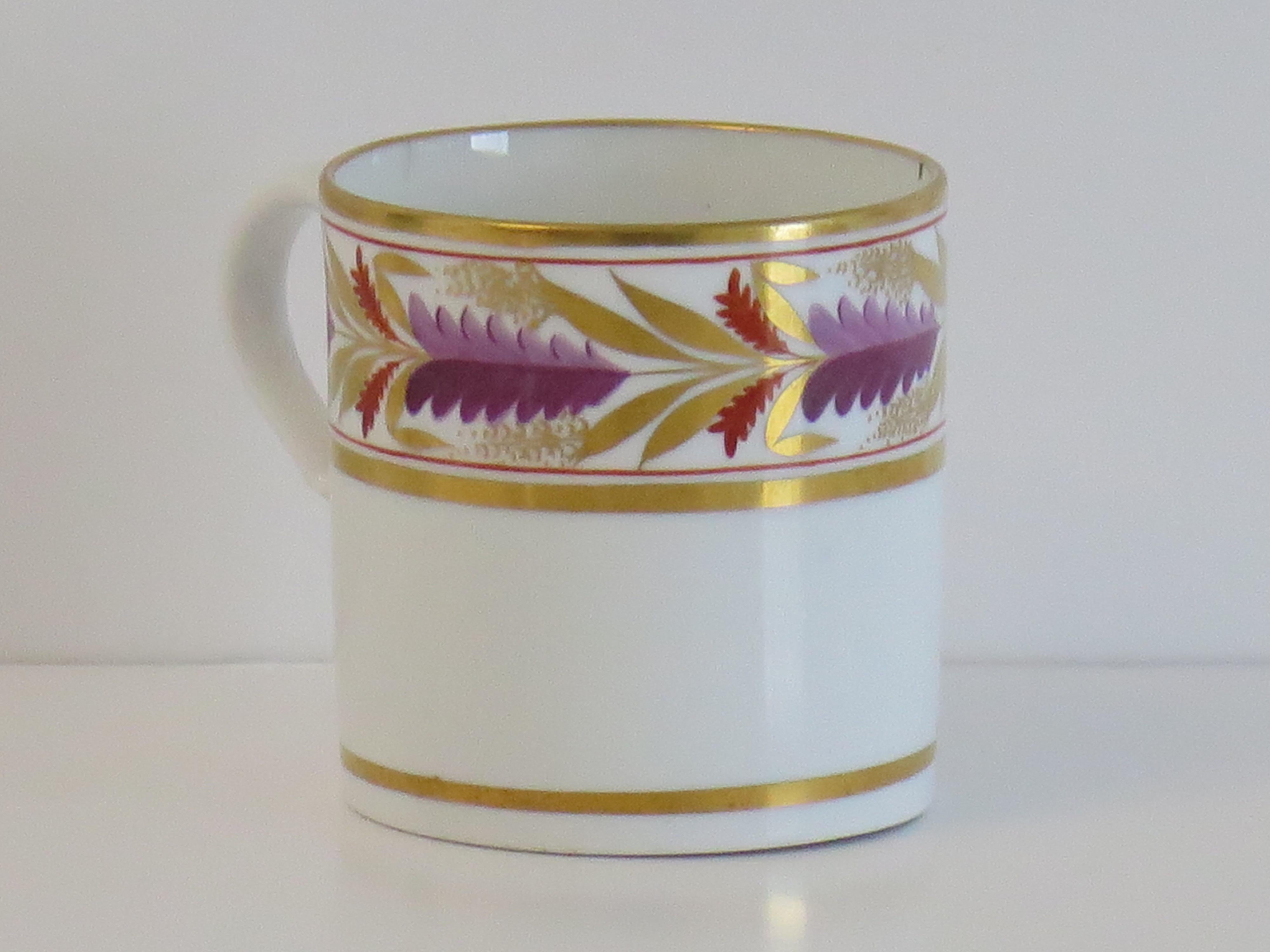 George III Georgian Spode Coffee Can Porcelain Pattern 1928, circa 1810 For Sale