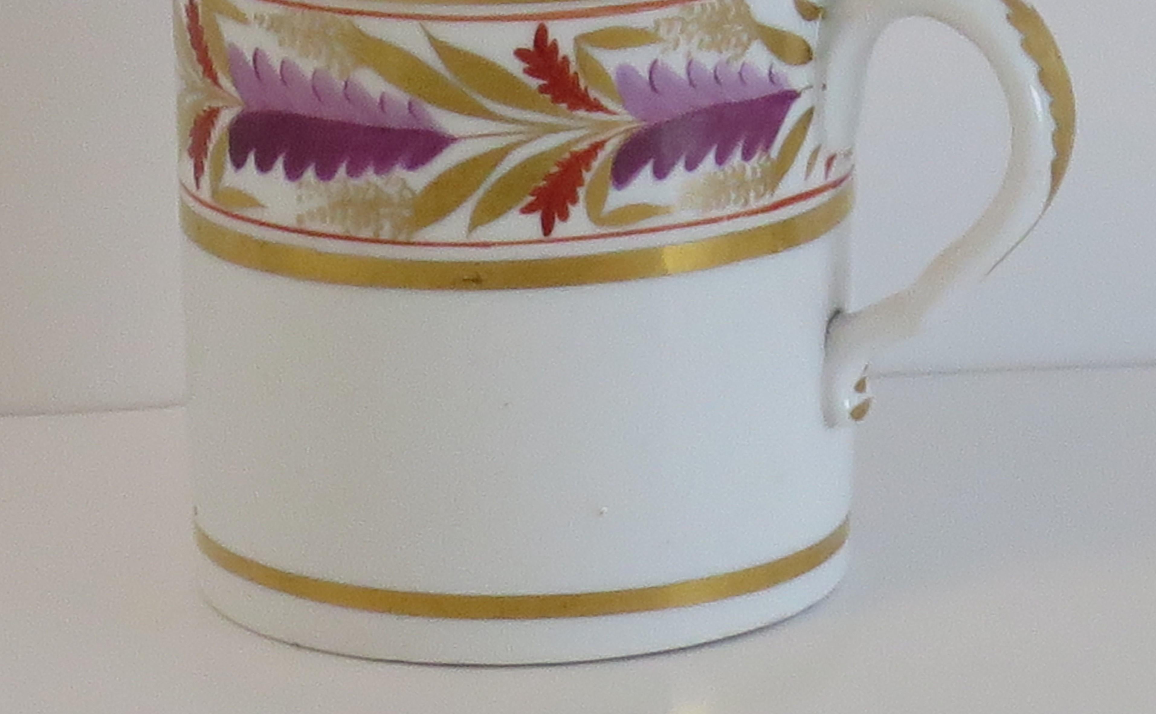 19th Century Georgian Spode Coffee Can Porcelain Pattern 1928, circa 1810 For Sale