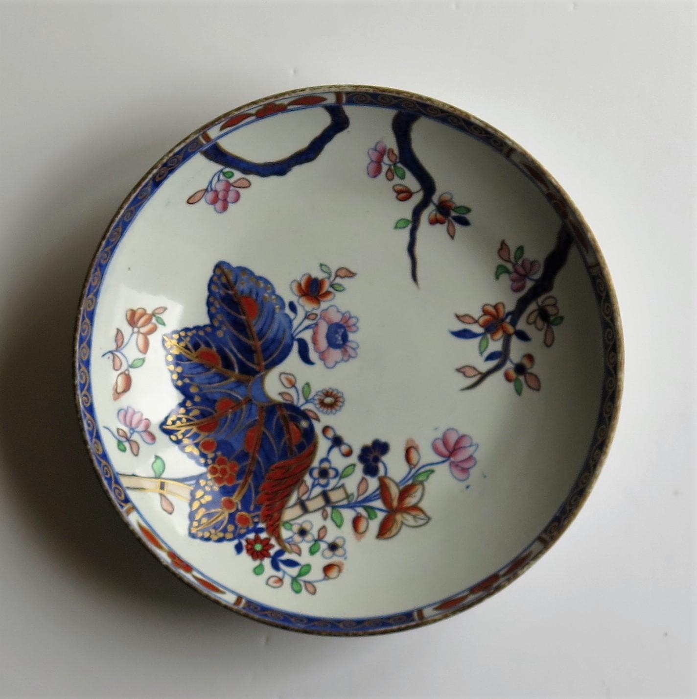 Georgian Spode Deep Plate or Dish Porcelain Tobacco Leaf Pattern 2061 circa 1805 1