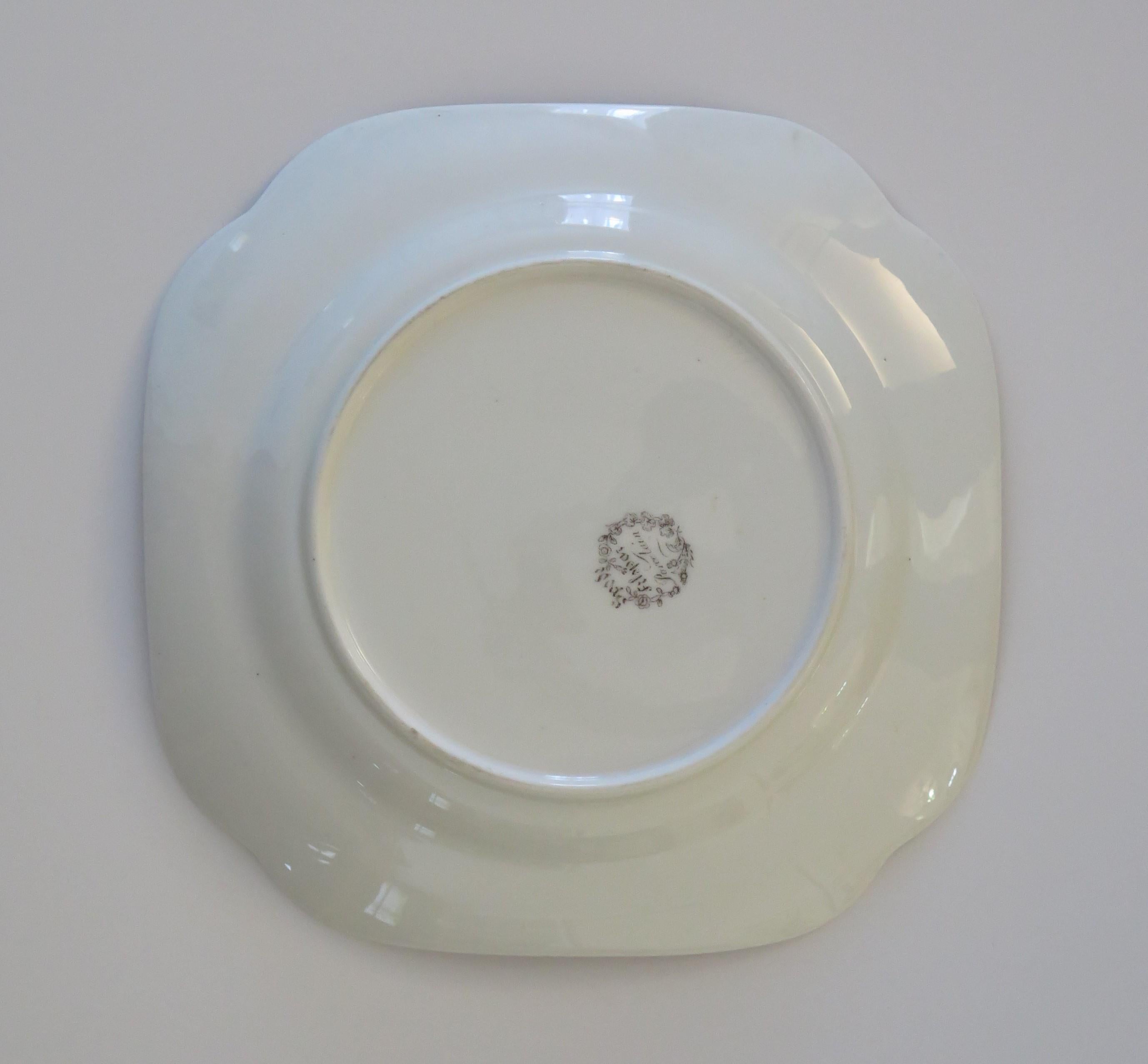 Georgian Spode Plate or Dish Chinoiserie Pattern No. 1867 porcelain, circa 1820 For Sale 4