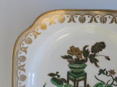 Plato o fuente georgiano Spode Chinoiserie Patrón nº 1867 de porcelana, hacia 1820