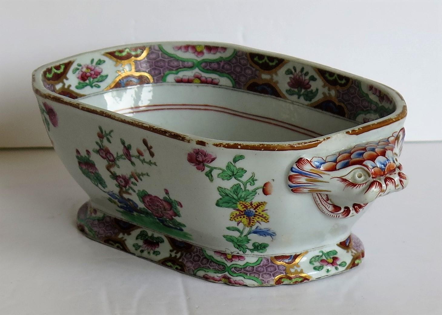 Georgian Spode Sauce Tureen Stone China Hand Painted Pattern 2647, circa 1810 3