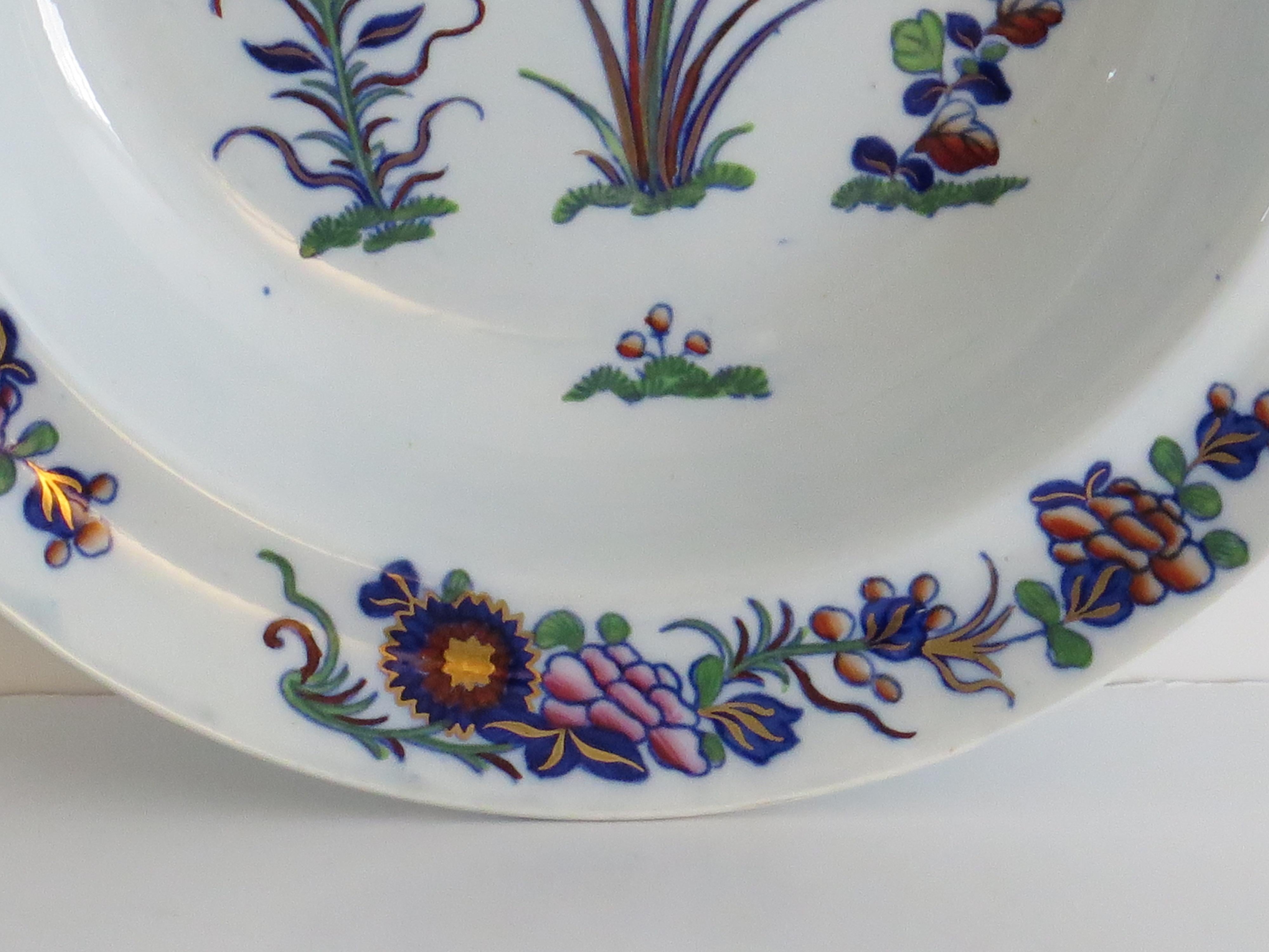 Georgian Spode Soup Bowl or Deep Plate in Chinese Flowers Pattern, circa 1820 For Sale 2