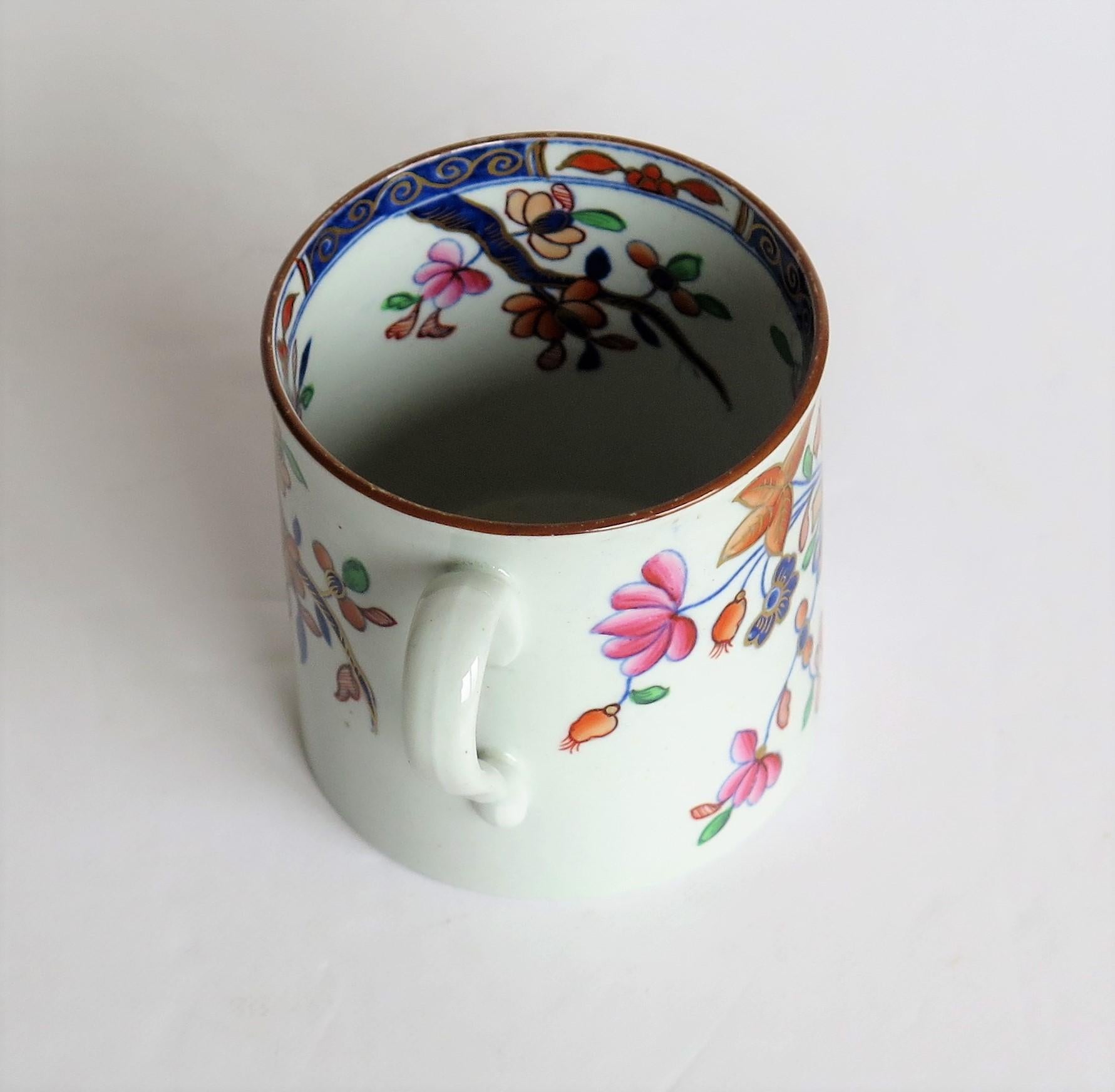 Georgian Spode Stone China Coffee Can Tobacco Leaf Pattern No. 2061, circa 1820 3