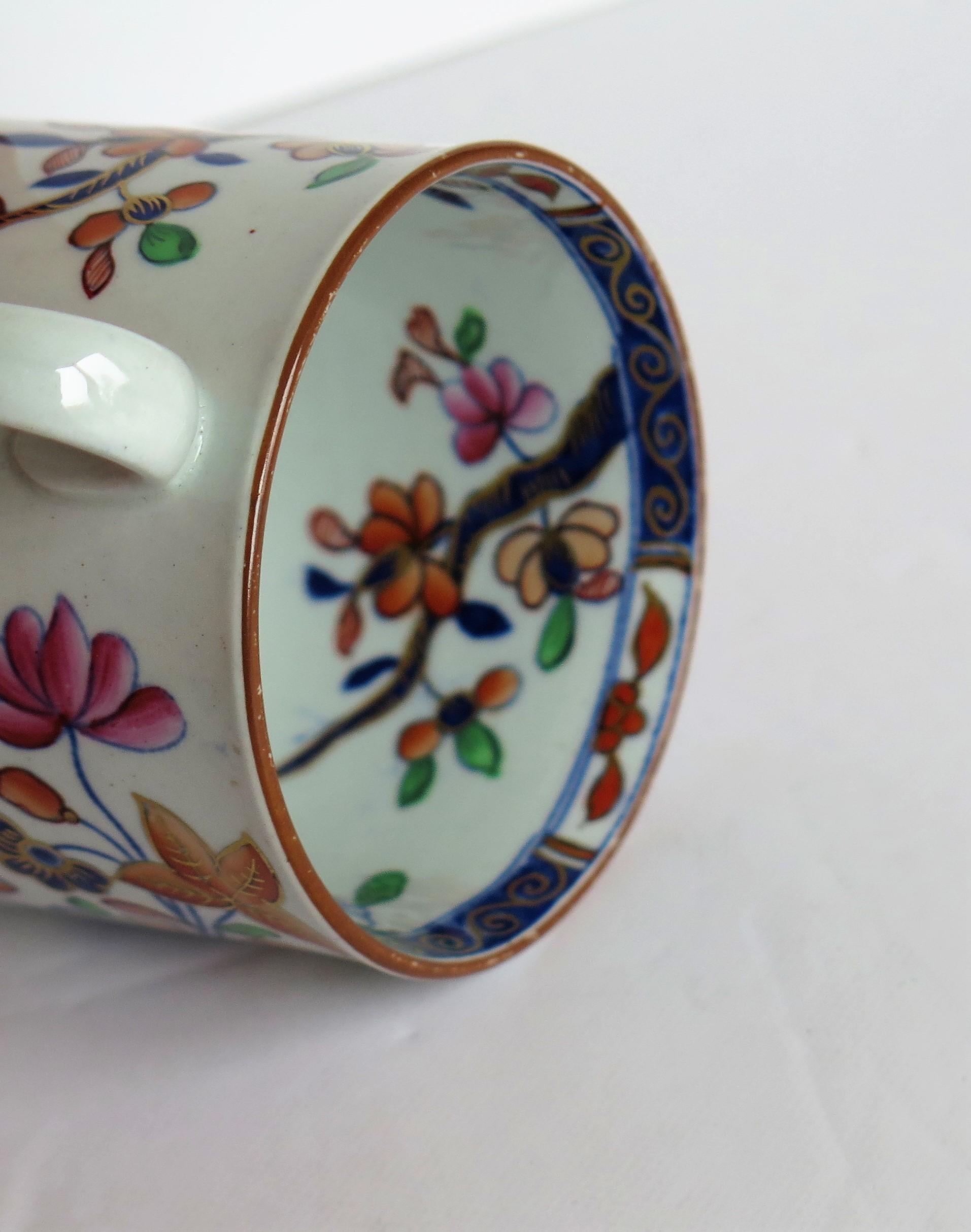 Georgian Spode Stone China Coffee Can Tobacco Leaf Pattern No. 2061, circa 1820 4