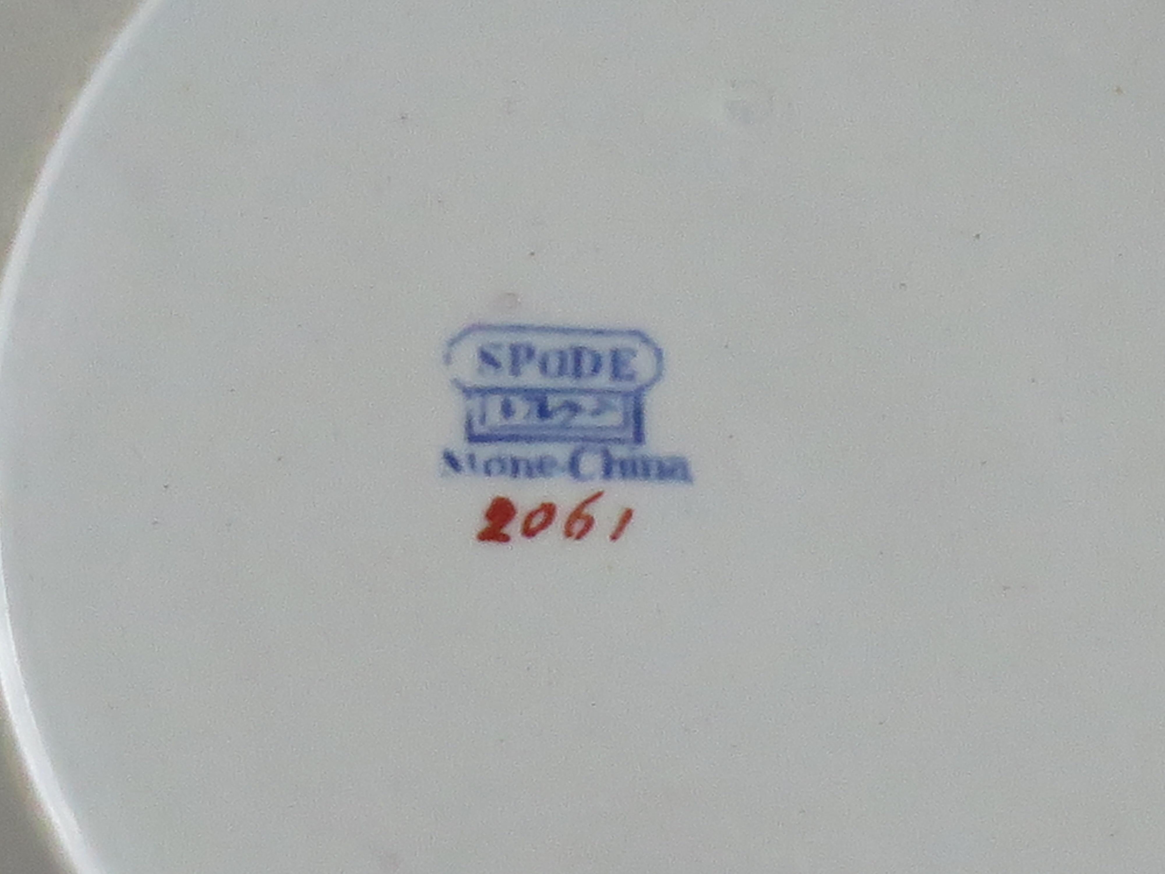 Piatto georgiano A. Stone China con motivo a foglie di tabacco n. 2061, CIRCA 1820 in vendita 6