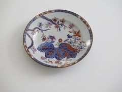 Georgian SPODE Stone China Saucer Dish in hand painted Tobacco Leaf Ptn No.2061