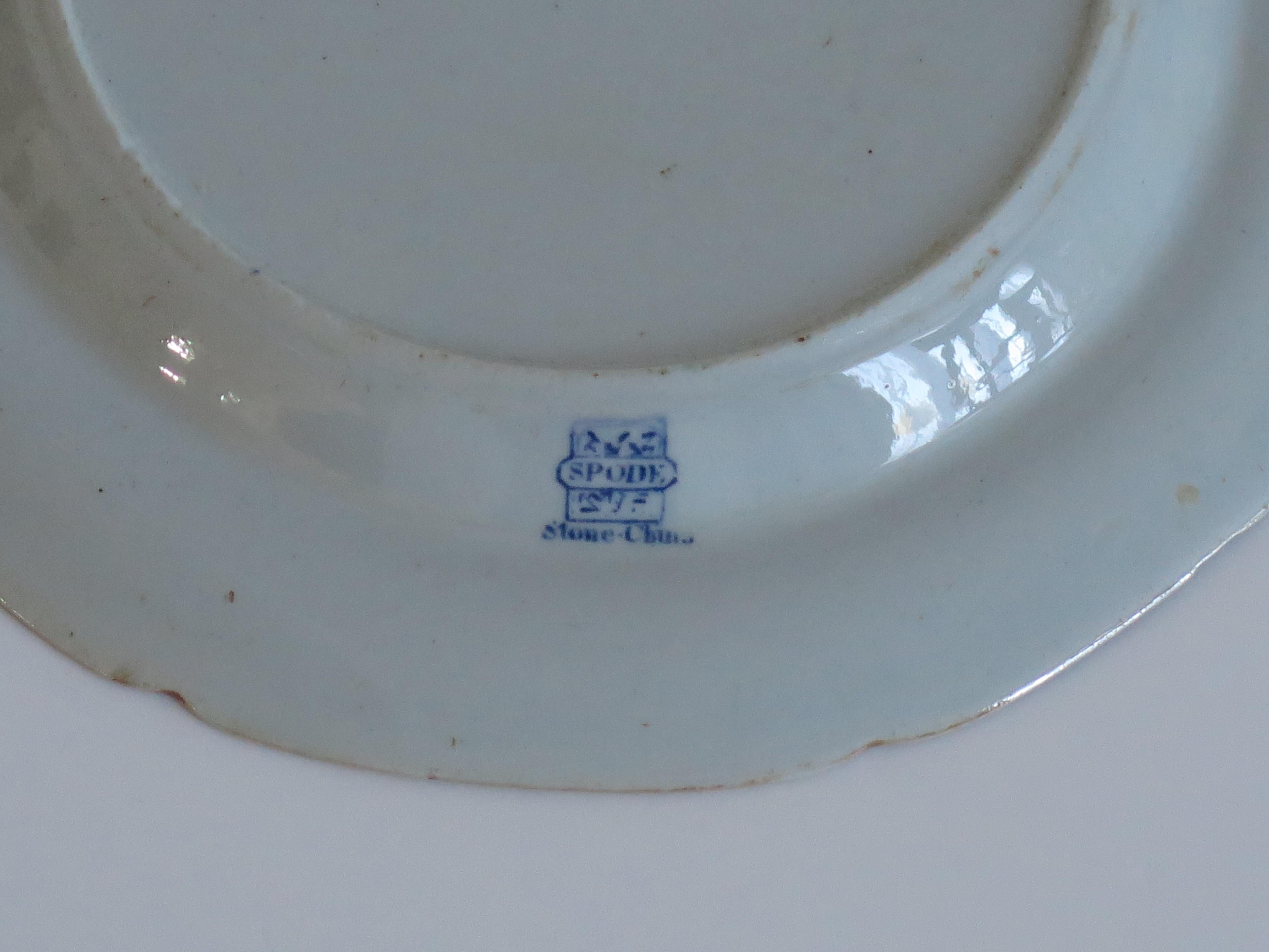 Georgian Spode Stone China Side Plate in Oriental Pheasant Pattern, Circa 1820 In Good Condition For Sale In Lincoln, Lincolnshire