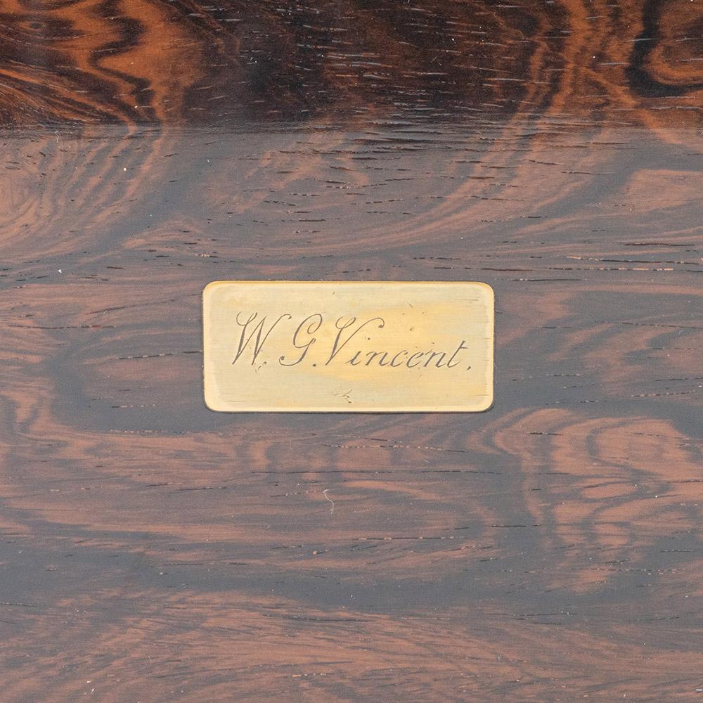 Georgian Stationery Box by William Lund c1840 For Sale 3