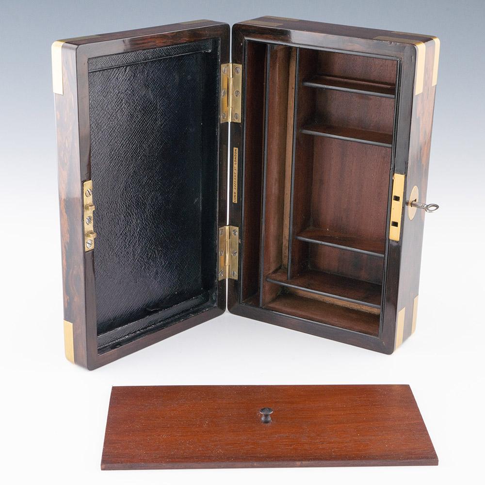Georgian Stationery Box by William Lund c1840 In Good Condition For Sale In Tunbridge Wells, GB