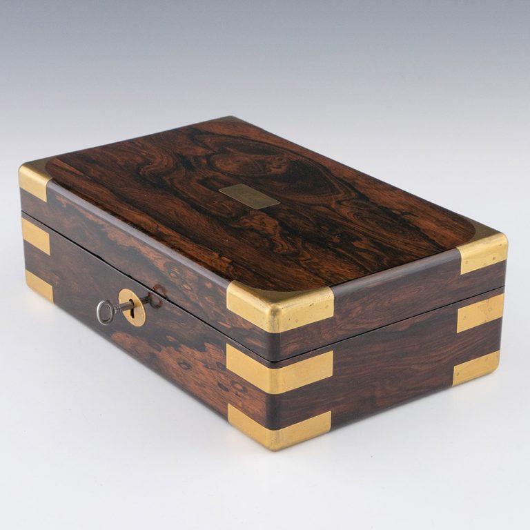 Mid-19th Century Georgian Stationery Box by William Lund c1840 For Sale