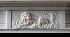Georgian Statuary Marble Fireplace Surround