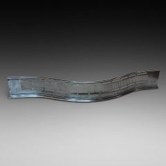 Georgian Steel Fire Hearth Curb Fender