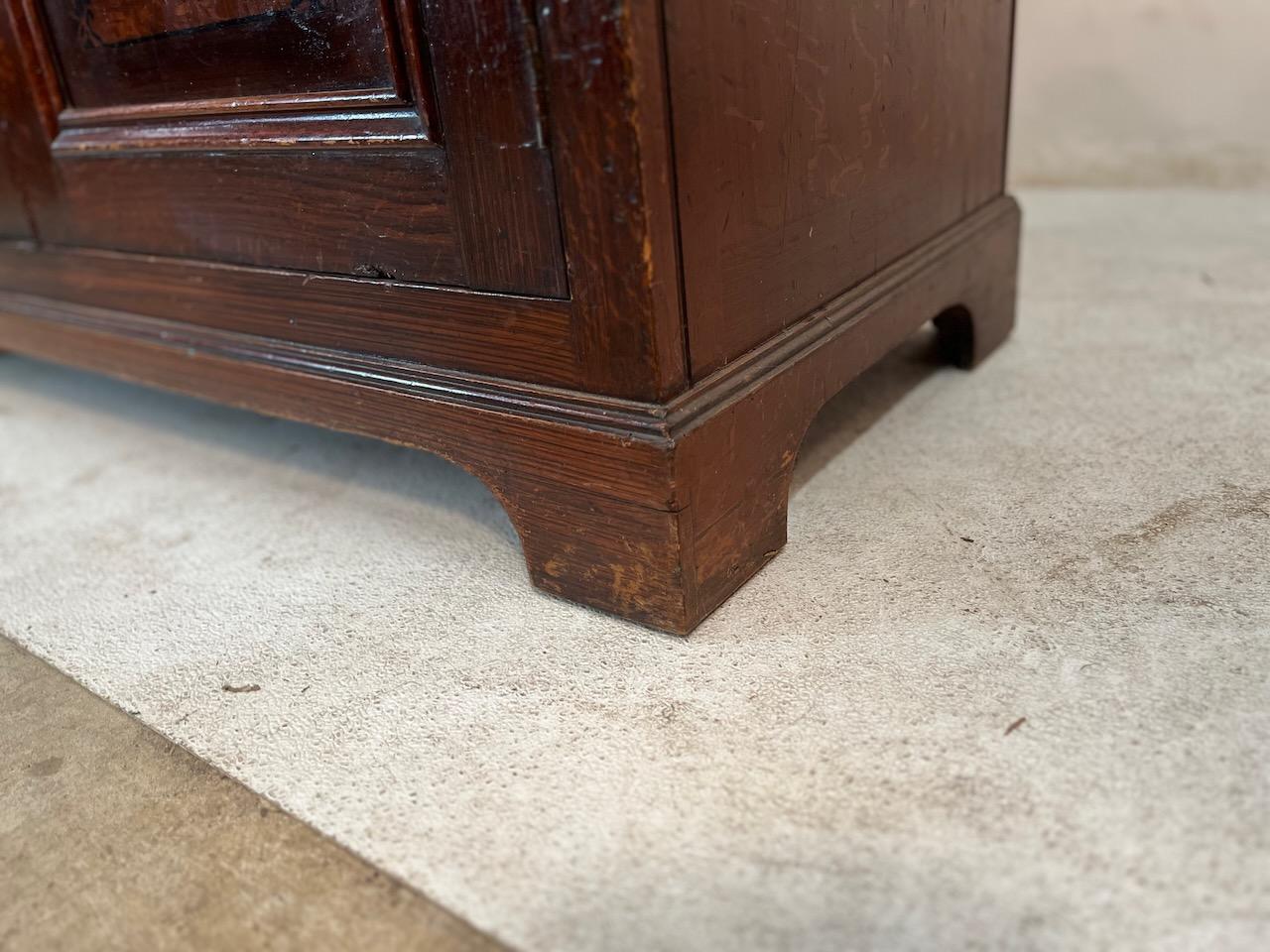Georgian Step Back 2 Door Book Cabinet 8