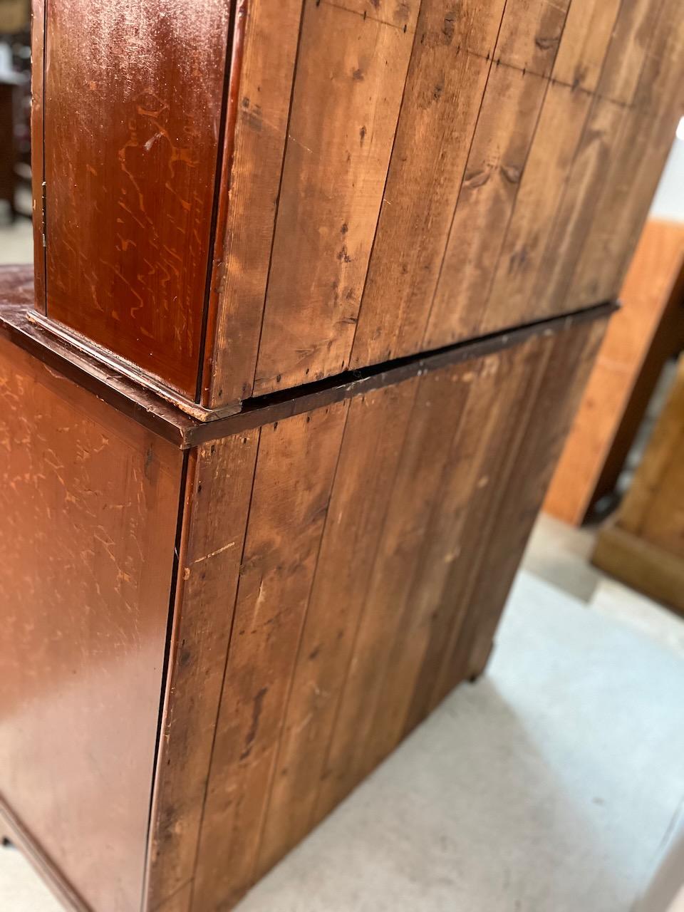 Georgian Step Back 2 Door Book Cabinet 10