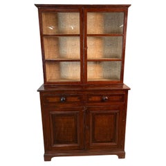 Georgian Step Back 2 Door Book Cabinet