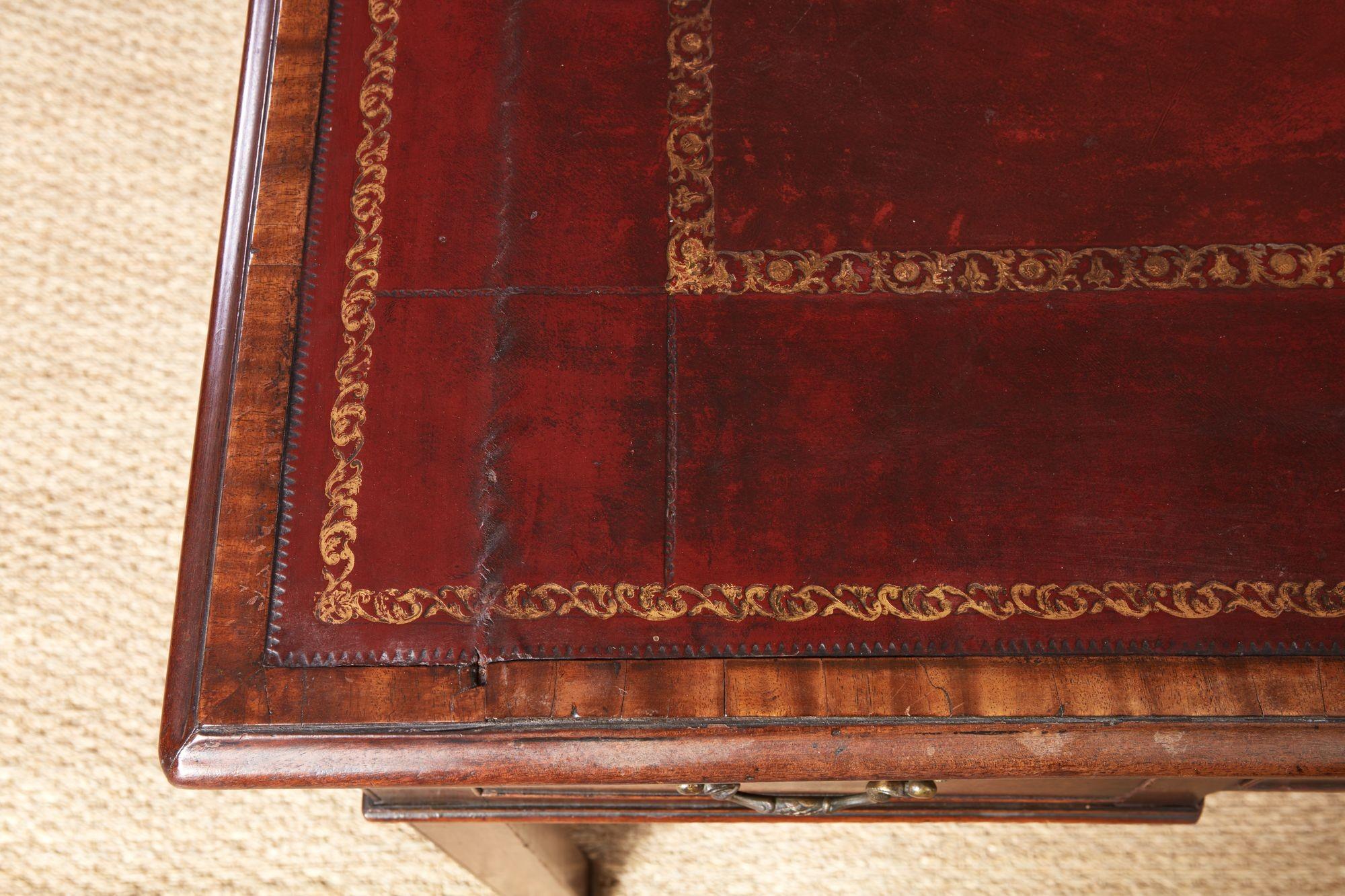 Georgian Stepped Front Writing Table For Sale 4