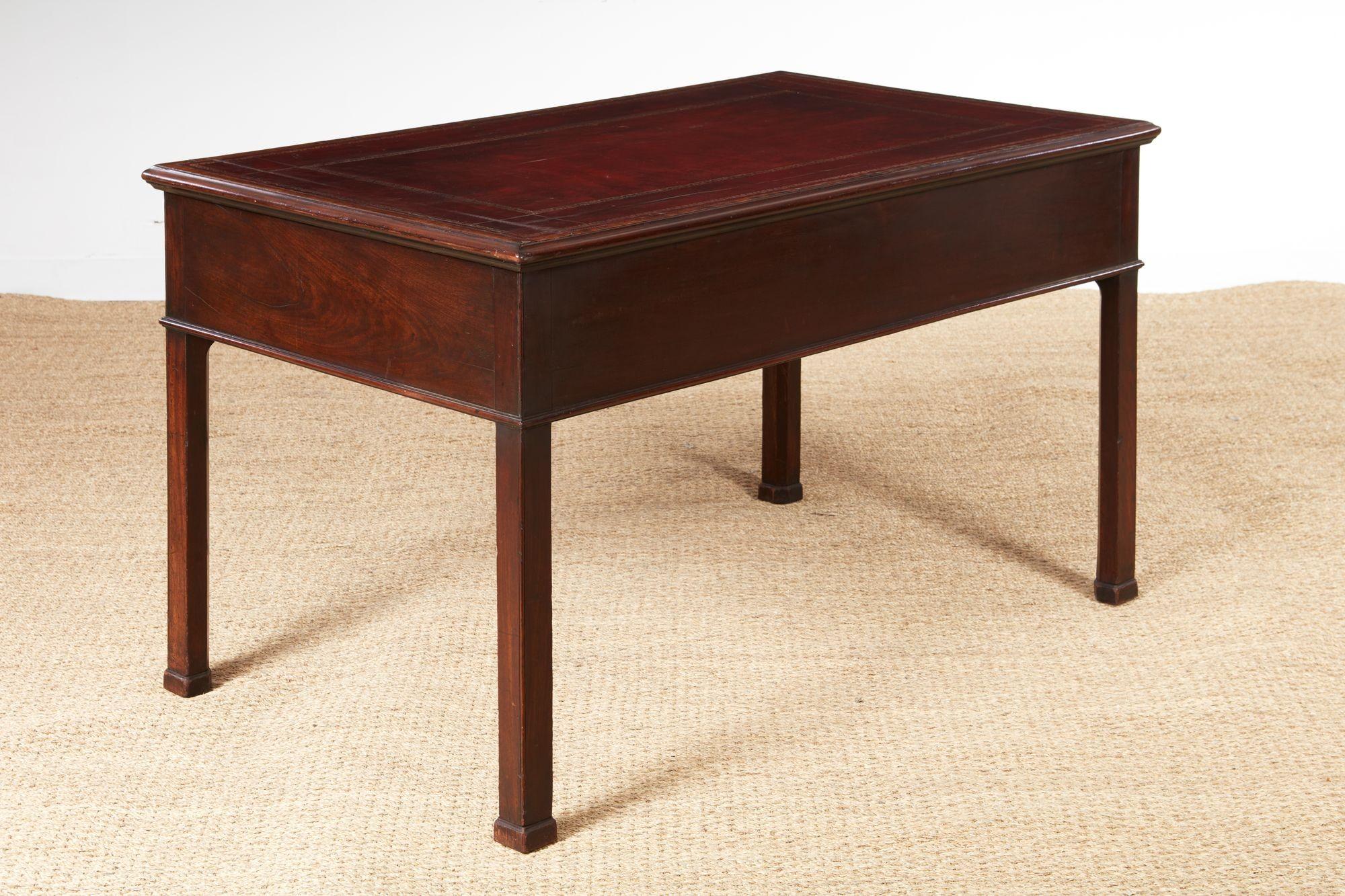 Georgian Stepped Front Writing Table For Sale 5