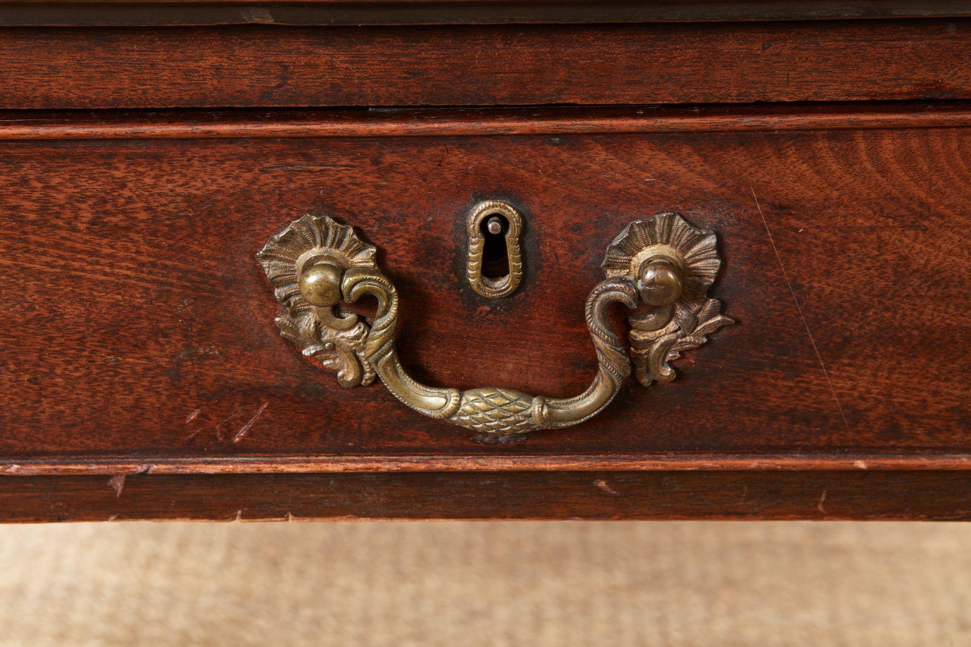 Georgian Stepped Front Writing Table For Sale 2
