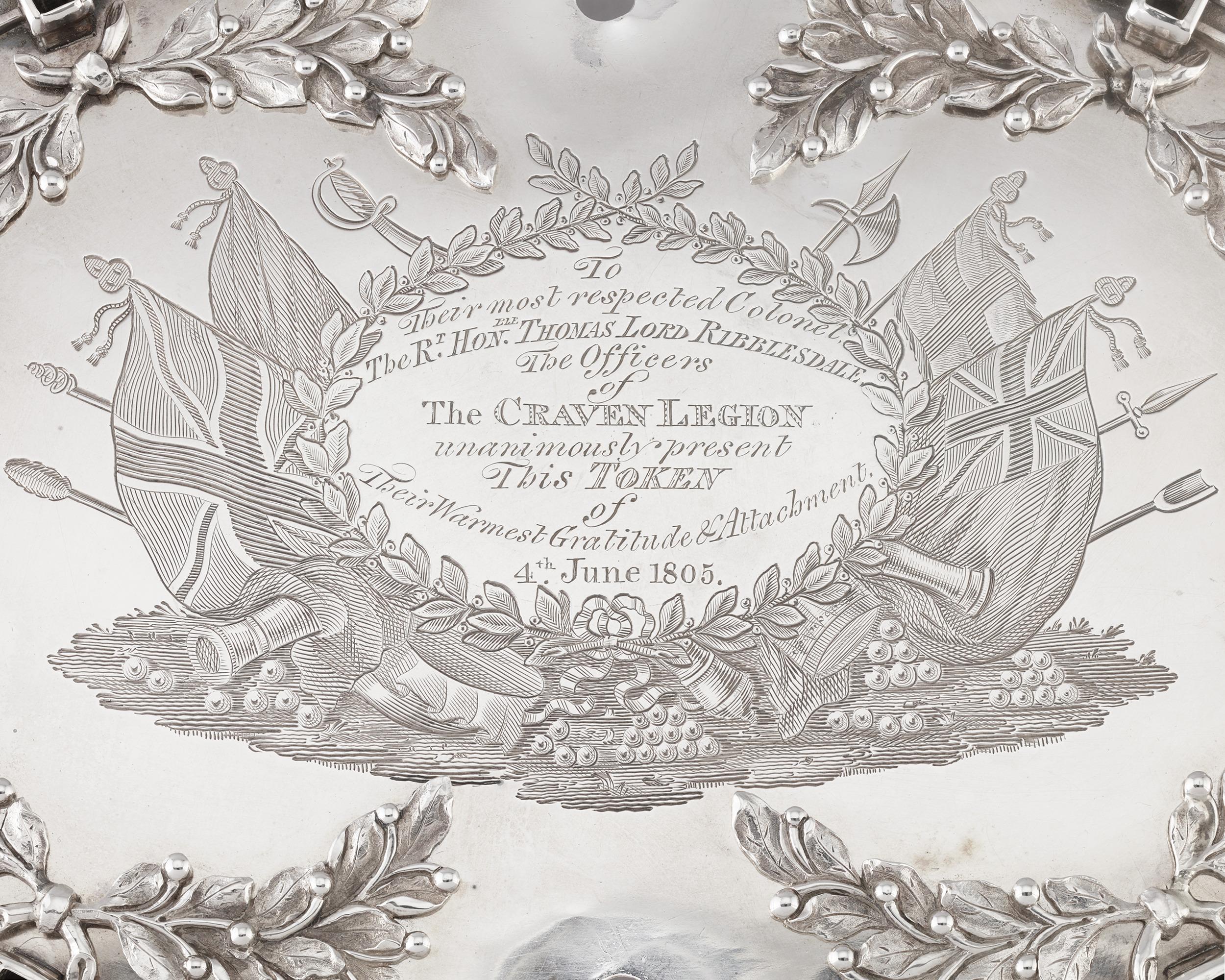 Inglese Epergne georgiane in sterline di Joseph Preedy in vendita